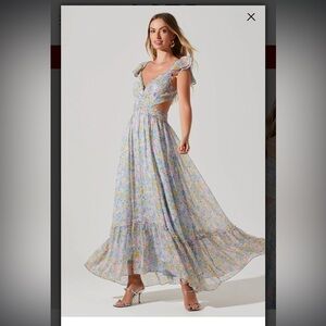 Primrose Floral Strappy Back Maxi Dress